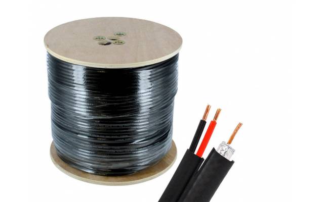 Cable siames NRG+ coaxil +corriente 305m