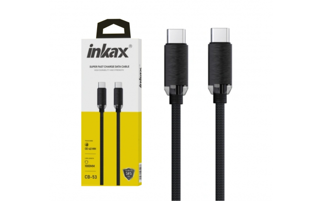 Cable Inkax USB-C / USB-C 100W 1m negro