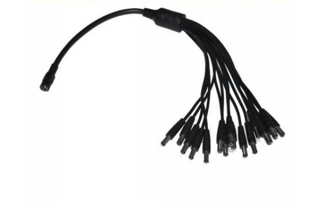 Splitter de cables de poder para camaras CCTV 1 a 16