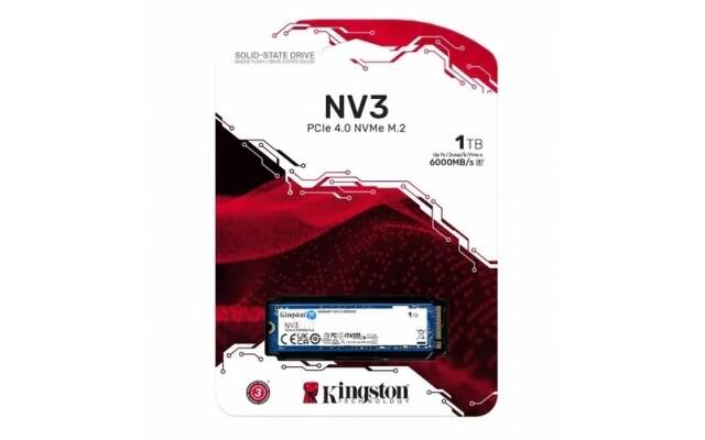 Disco SSD NV3 Kingston 1000GB NVMe M.2 PCIe 2280