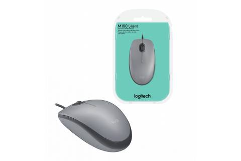 Mouse Logitech M110 silent óptico usb silver